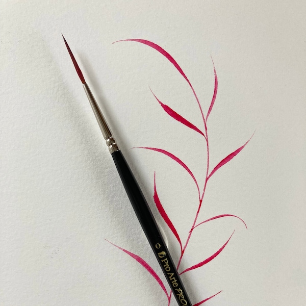 Pędzel Pro Arte Prolene Rigger: Fine Line Botanical Painting, rozmiar 0