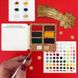 Limited Edition 8-Pan Watercolour Set – Viviva x de Winton, Metallic Christmas Palette (2026)