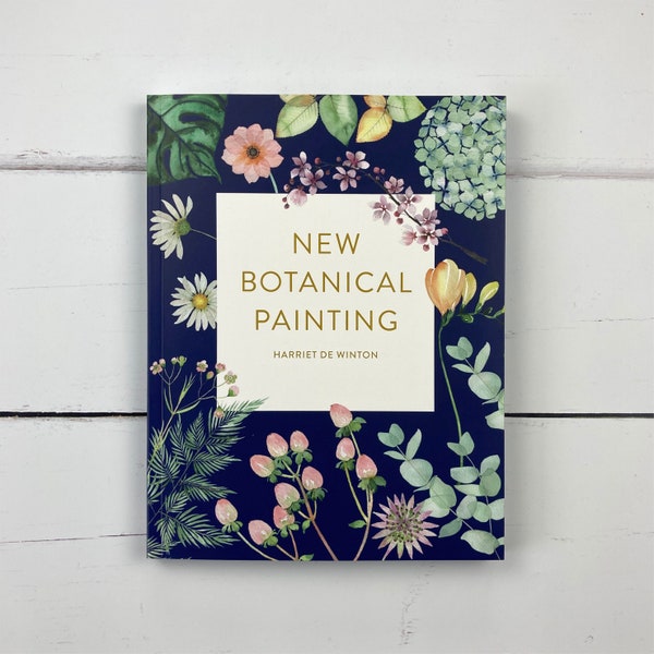 Nouvelle peinture botanique d'Harriet de Winton, copie signée | Livre d'aquarelle | Livre de peinture de fleurs | Apprendre à peindre | Cadeau artistique