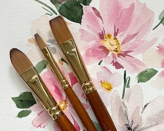 Watercolour Flower Painting Brush Set | Blooms Paintbrush Bundle | Pro Arte | The exact brushes Harriet uses on Youtube!