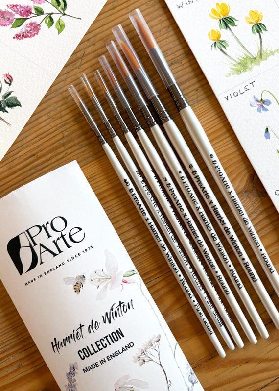 Pro Arte Watercolor Paintbrush Set: Pointed Round Brushes, Harriet de Winton Series