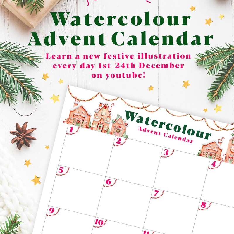 Watercolor Christmas - Etsy