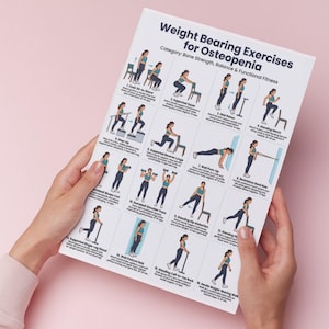 Osteopenia Exercise Program PDF | Weight Bearing & Strength Training for Bone Health | Senior Home Workout  Balance Guide | Instant Download