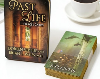 Past Life Oracle Cards, Spiritual Guidance Deck, Reincarnation Divination Cards, Mystic Oracle Deck, Meditation Gift for Spiritual Seekers