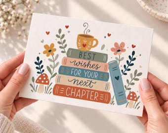 New Chapter Greeting Card| Book Lover Gift | Digital Download