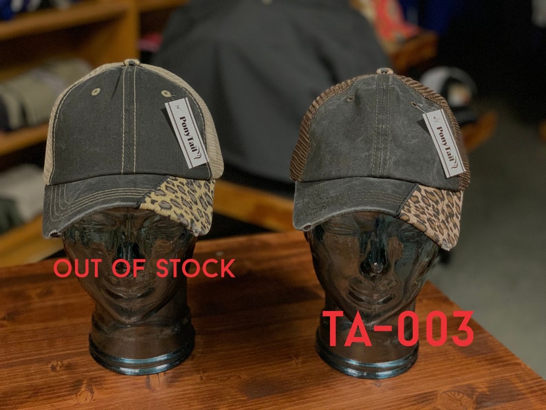 Leopard Ball Caps Etsy