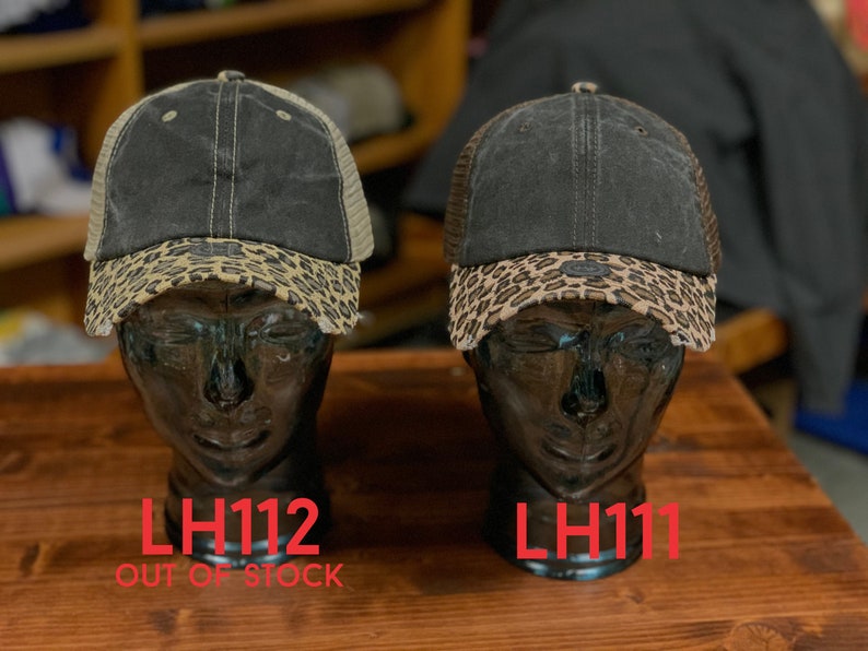 Leopard Ball Caps Etsy