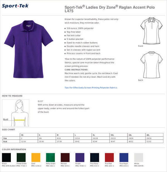 Sport Tek Pullover Size Chart