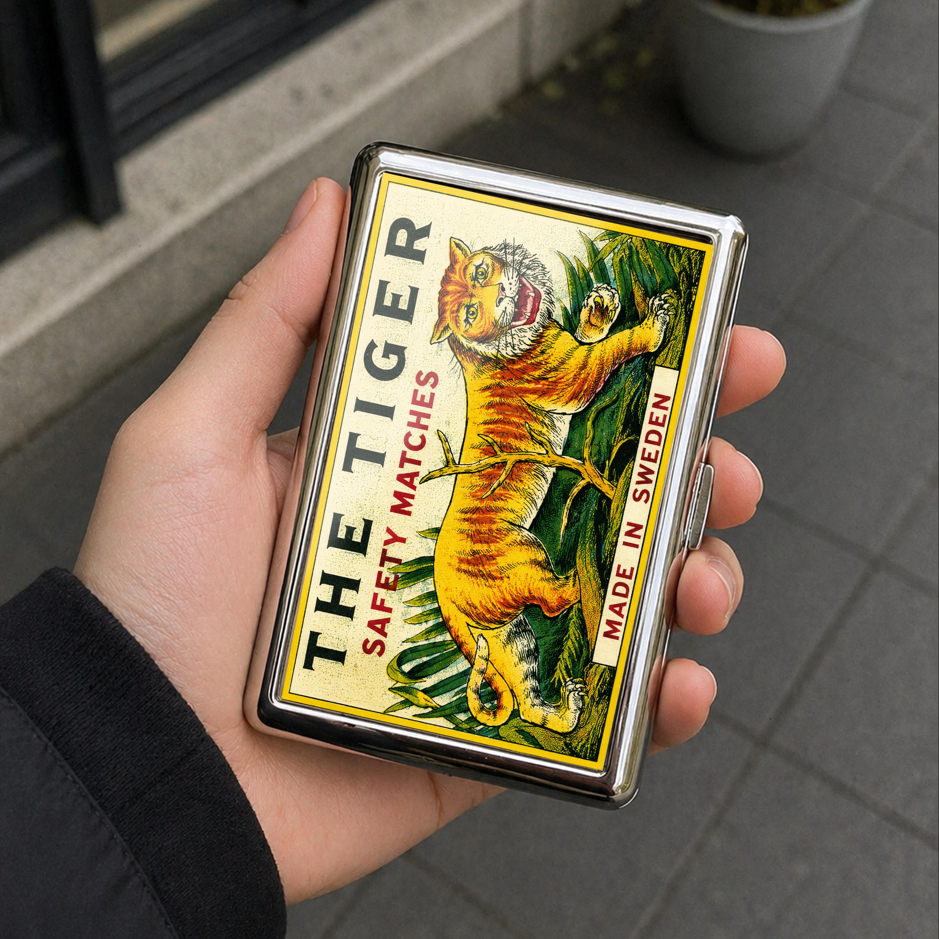tiger cigarette brand Vintage Chewing Tobacco Tin Canister, General Store Advertising Display Tigra Cigarettes : r/rockabilly