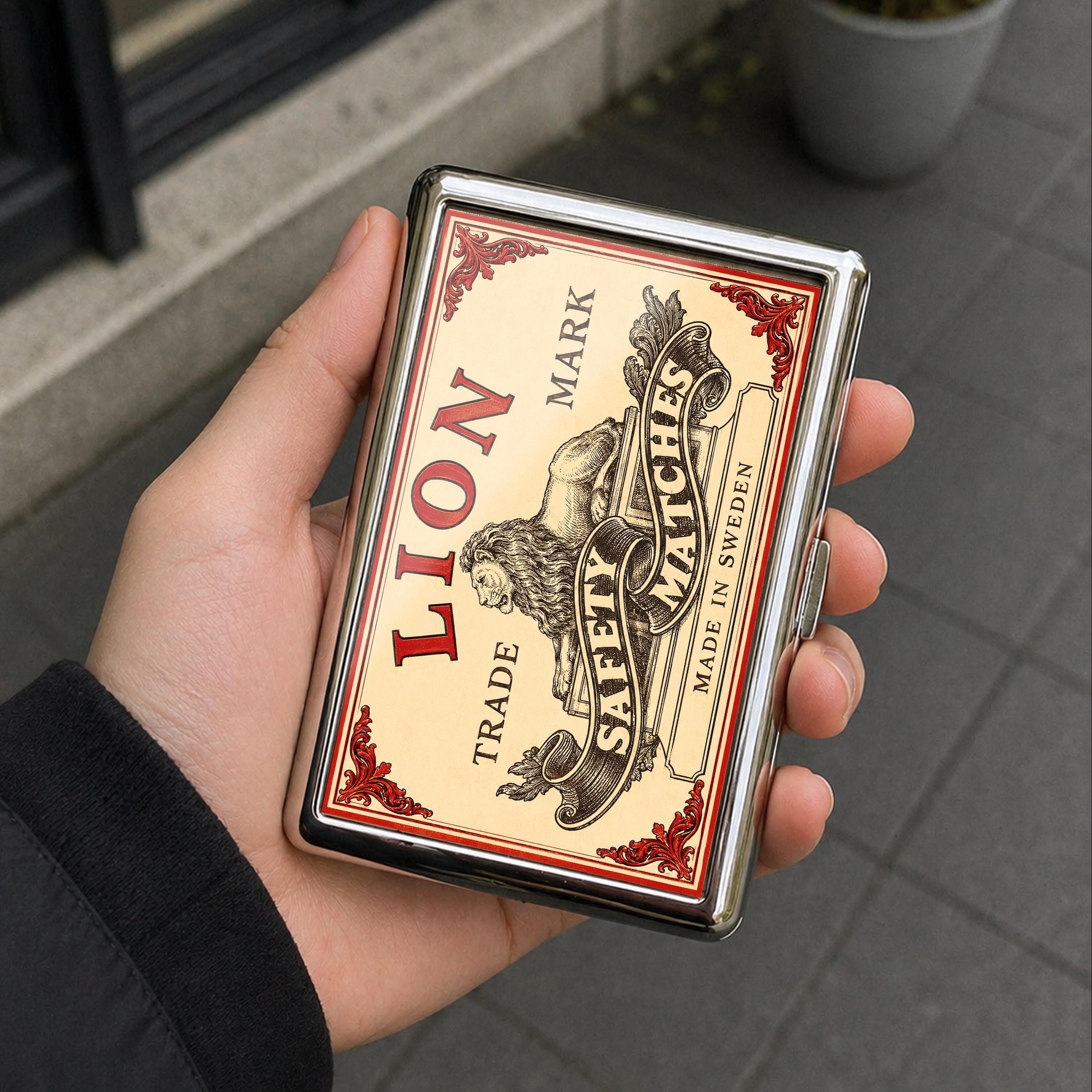 Lion Cigarette Case - Etsy