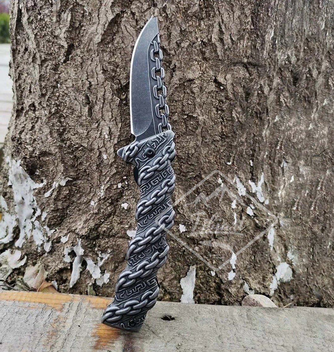 Custom Folding Knife Tactical Folding Knife Custom Knife Etsy