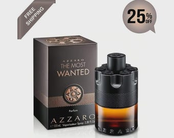 Azzaro The Most Wanted Parfum 100ml – Intense Amber Spicy Woody Fragrance for Men