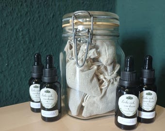 Lavender pillows with oil