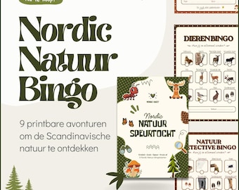 NL - Printbare natuurbingo, buitenspeurtocht voor kinderen, kampeeractiviteit pdf