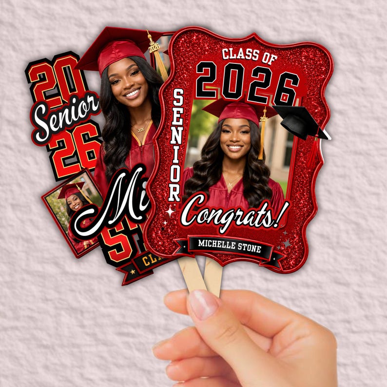 Class of 2026 Graduation Fan Template, Editable Senior Photo Grad Fan, Graduation Paddle Template, High School Graduation Fan, College Graduation Party Favor, Canva Graduation Template, Printable Graduation Fan, Senior Photo Graduation Decor, Graduation Party Supplies, Editable Canva Graduation Design, DIY Graduation Fan Template, Personalized Graduation Keepsake, Graduation Celebration Decor, Senior Night Fan Template, Class of 2026 Party Favor, Graduation Photo Prop, Custom Graduation Paddle.