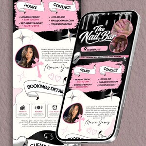 nail tech booking website, acuity scheduling template, beauty booking site template, editable Canva website banner, nail salon branding, luxury booking page, gothic beauty template, edgy nail tech design, beauty business branding, appointment scheduling template, salon website banner, nail technician marketing, booking website Canva template, beauty website graphics, editable booking page, professional salon branding, digital download, DIY website template, beauty business template