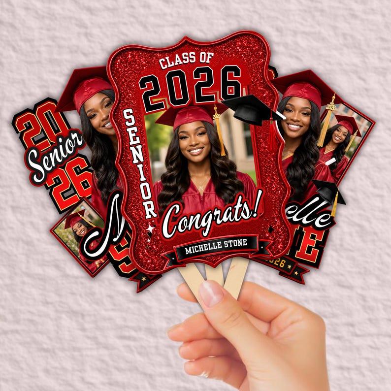 Class of 2026 Graduation Fan Template, Editable Senior Photo Grad Fan, Graduation Paddle Template, High School Graduation Fan, College Graduation Party Favor, Canva Graduation Template, Printable Graduation Fan, Senior Photo Graduation Decor, Graduation Party Supplies, Editable Canva Graduation Design, DIY Graduation Fan Template, Personalized Graduation Keepsake, Graduation Celebration Decor, Senior Night Fan Template, Class of 2026 Party Favor, Graduation Photo Prop, Custom Graduation Paddle.