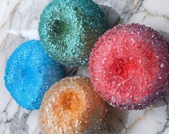 NEW!!Icy Mochi Squishy Ball: Handmade Sensory Fidget Toy with Space Sand