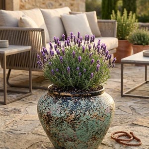 Handmade Wabi Sabi Ceramic Pot Set of 2, Textured Neutral Japandi Decor