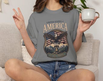 4th of July Independence Day Shirt, Vintage Patriotic 250 Years of Freedom Tee