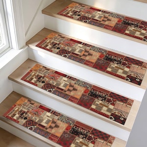 Patchwork Runner Rug, Vintage Turkish Kilim Runner, Boho Hallway Rug, Eclectic Carpet Runner, Tribal Patchwork Rug, Farmhouse Decor