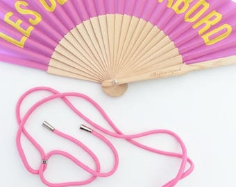 Abanico "Girlfriends First" | Regalo para amigas | Despedida de soltera | Accesorio elegante de verano