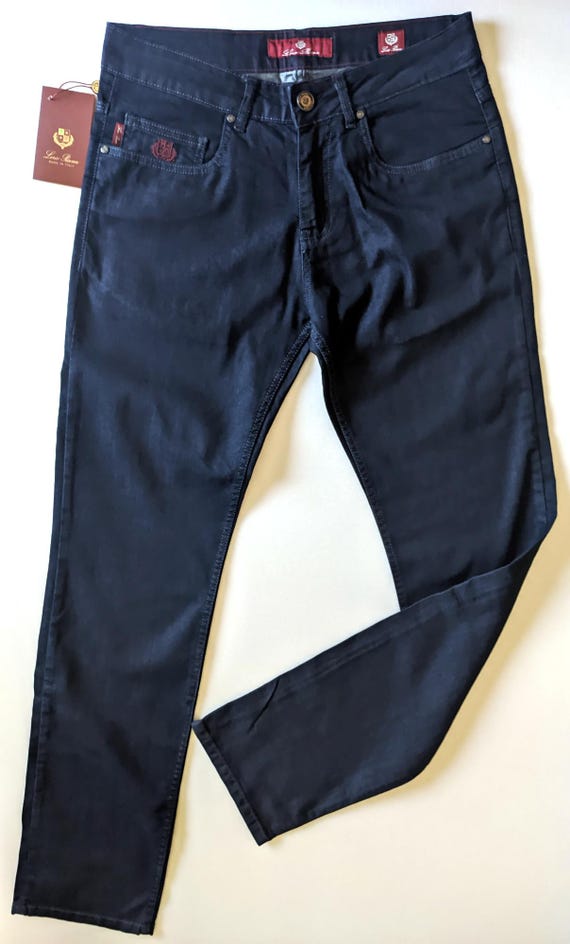 Loro Piana, VINTAGE LORO PIANA Mens Blue Raw Jeans Size 33,34