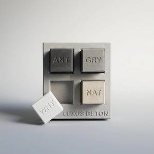 Concrete Color Swatch Set with Stand