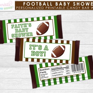 Emballages De Barre De Chocolat De Baseball Theme Baby Shower Etsy