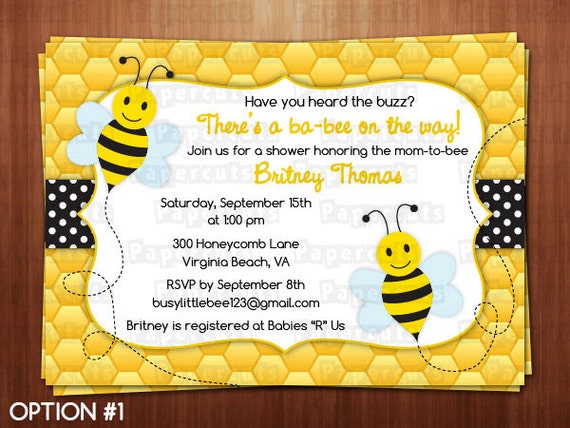Busy Honey Bumble Bee What Will It Bee Theme Baby Shower Party