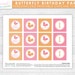 Butterfly Theme Birthday Party Cupcake Toppers Pink &amp; Orange ...