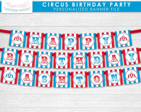 2 Pancartas De Fiesta De Cumpleaños Con Temática De Circo C 2 Pancartas De Fiesta De Cumpleaños Con Temática De Circo C