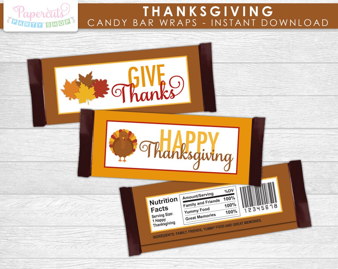 Thanksgiving Party Theme Small Party Package Brown Yellow | Etsy