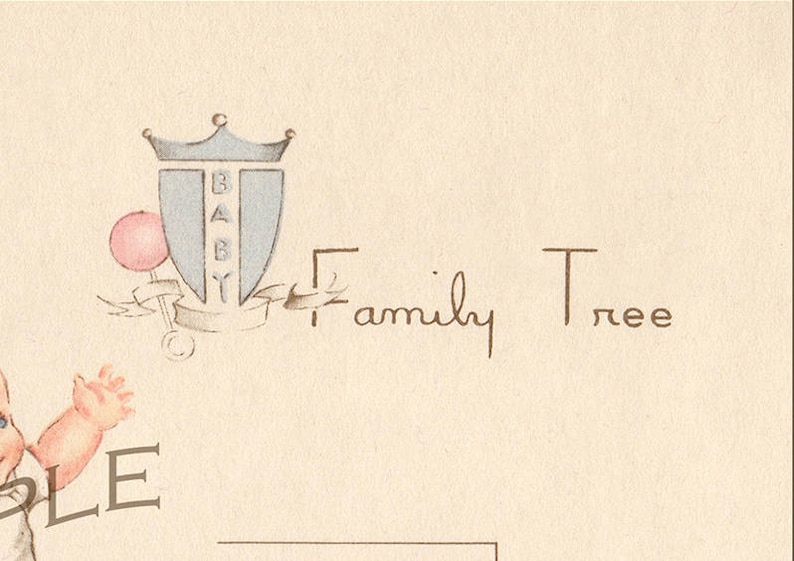 Family Tree Nursery PRINTABLE Baby Gifts Family Tree Etsy