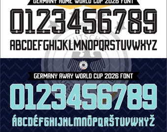 Germany Font World Cup 2026, Soccer Font, Football Typography (SVG, TTF, AI) Free logo