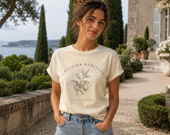 Saint-Jean-Cap-Ferrat Shirt, Botanical Lemon Fine Art Tee, French Riviera Aesthetic, Quiet Luxury Clothing, Minimalist Sketch T-shirt, Old M