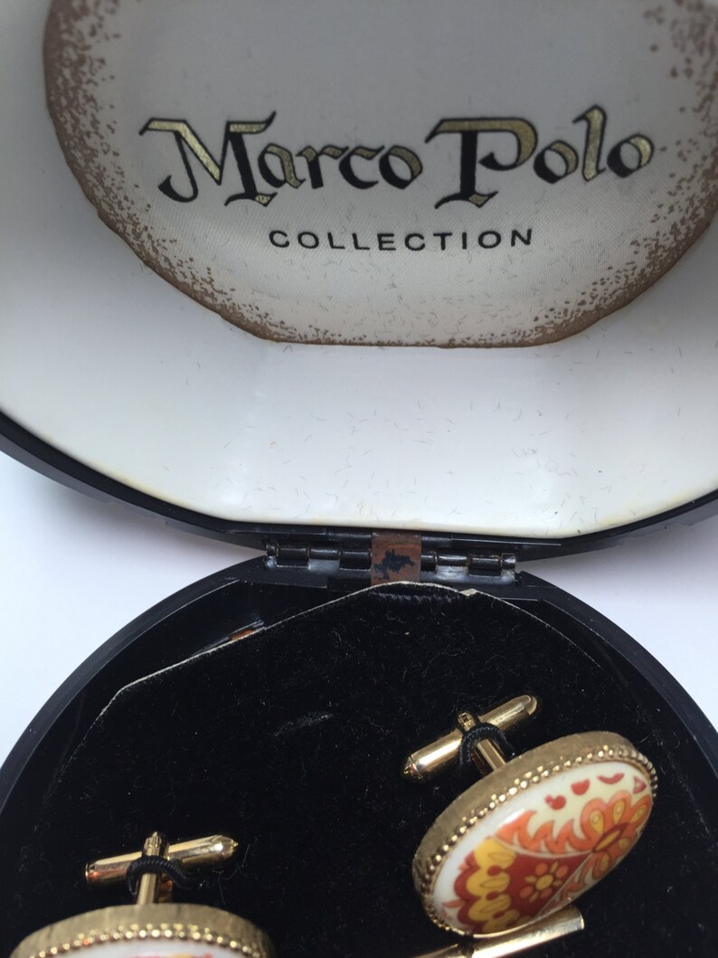ON SALE RARE Marco Polo Collection Cufflink /& Tie Tac Item 17221
