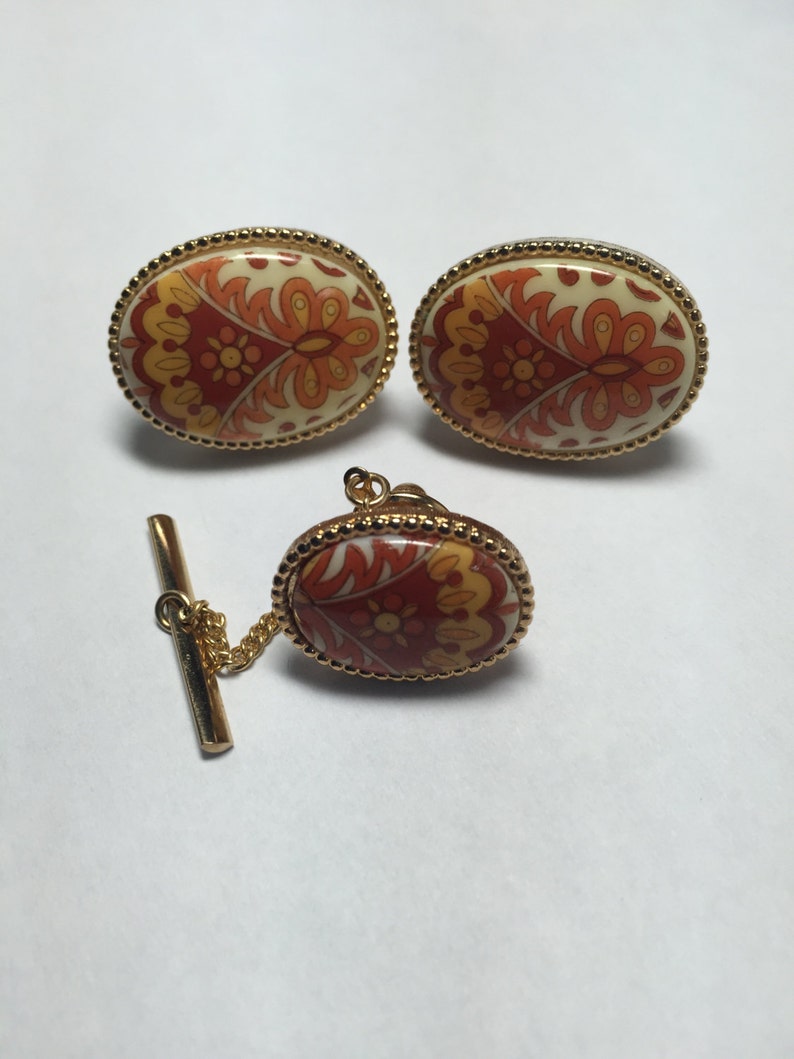 ON SALE RARE Marco Polo Collection Cufflink /& Tie Tac Item 17221