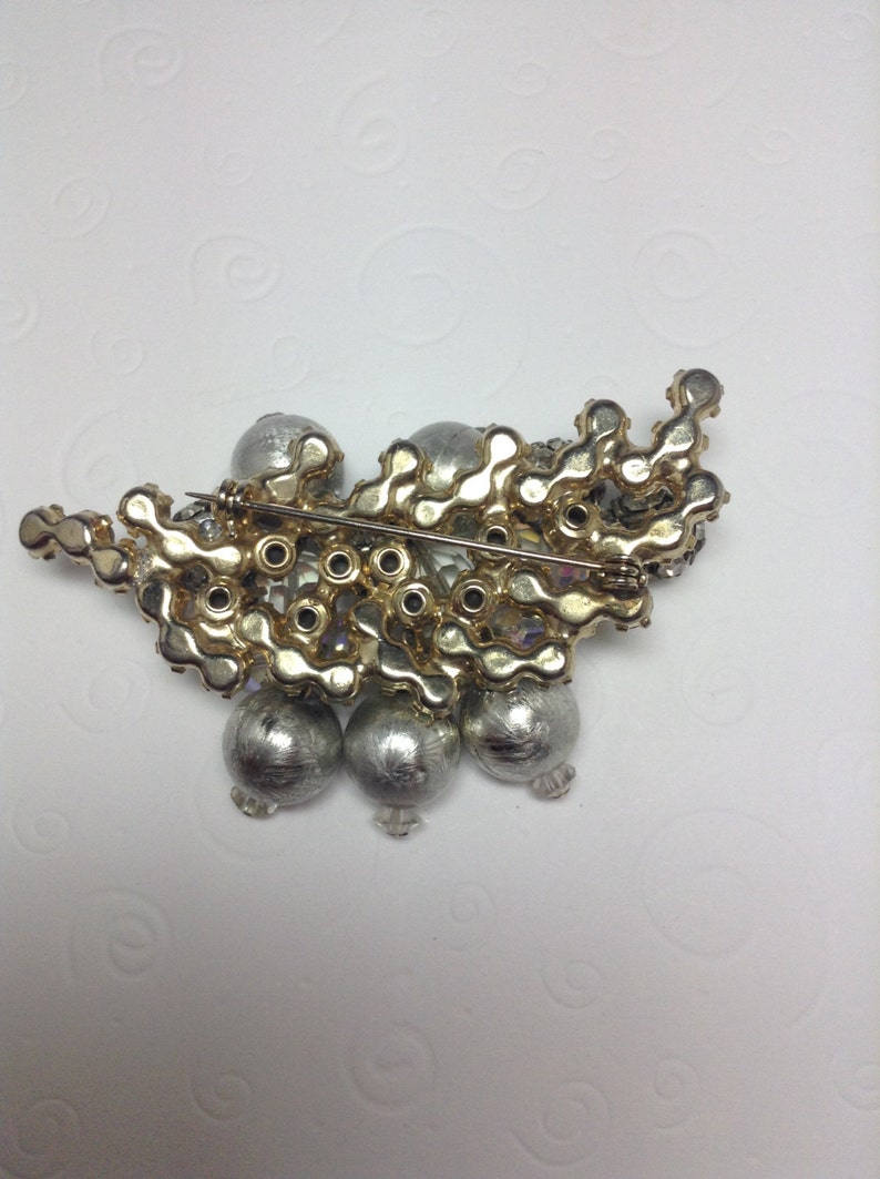 Crystal and Rhondelles Item 17151 20/% DISCOUNT D/&E aka Juliana Brooch Beads Metal