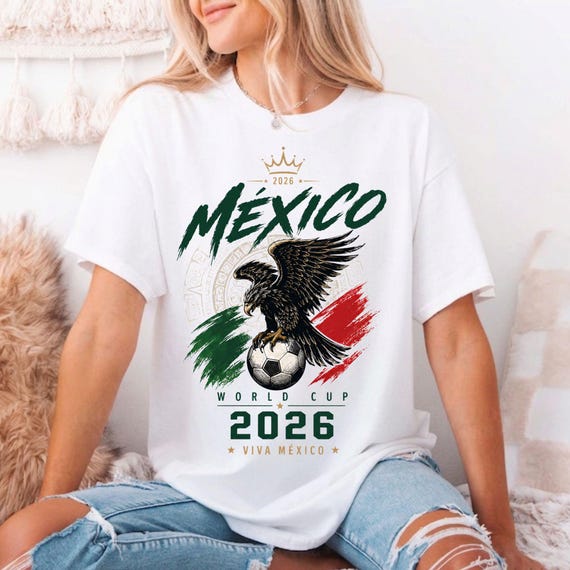 Mexico Soccer PNG, Viva Mexico Football Fan Design, World Cup 2026 Shirt PNG, Sublimation Digital Download File