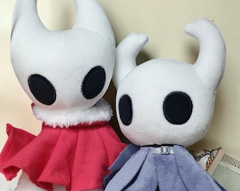 Handmade Hollow Knight Plush Set Knight and Hornet Indie Game Soft Dolls Collector Gift