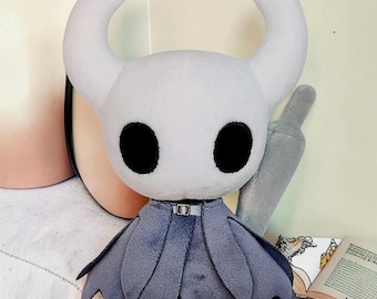 Handmade Hollow Knight Plush The Knight Soft Indie Game Doll Minimalist Plushie Collector Gift