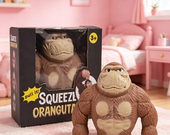 Stretchy Orangutan Squeeze Toy – Slow Rise Stress Relief Fidget Toy (Ages 3+)