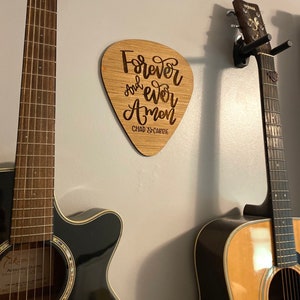 Guitar pick sign, guitar sign, song lyrics sign, music room decor, music sign, personalized guitar sign, music lyrics sign, music lovers