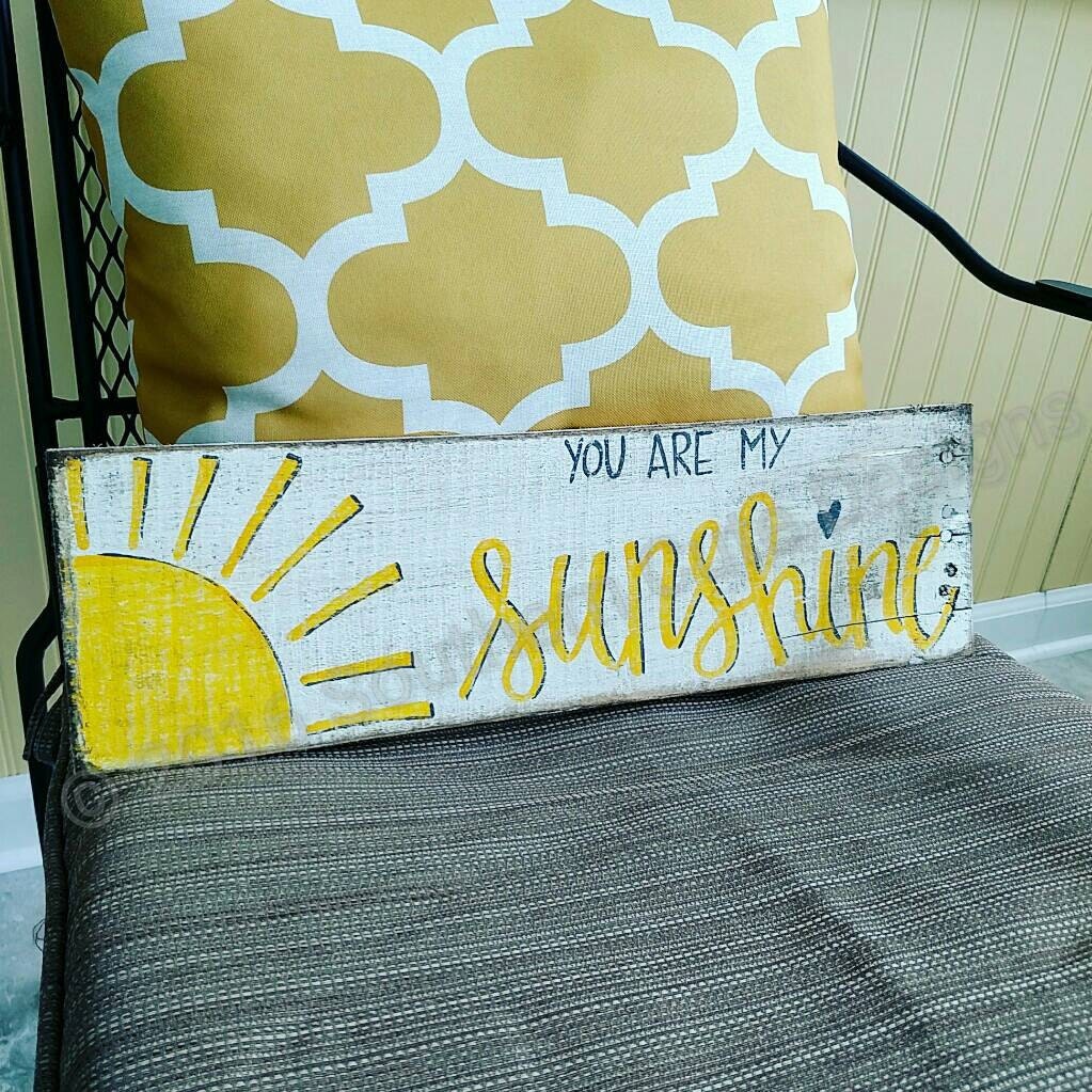 Targa in metallo con scritta You Are My Sunshine
