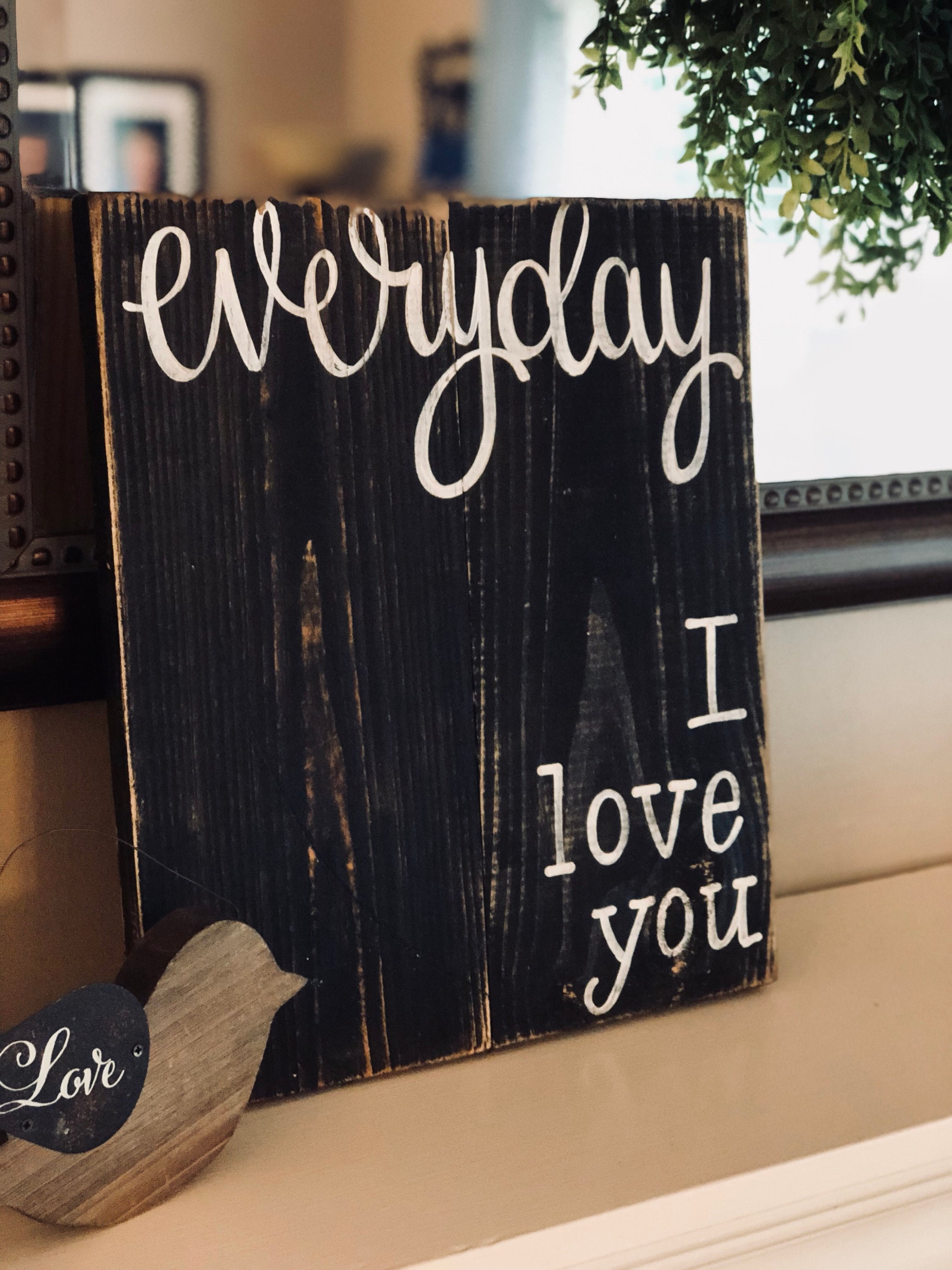 Love wooden signs deals
