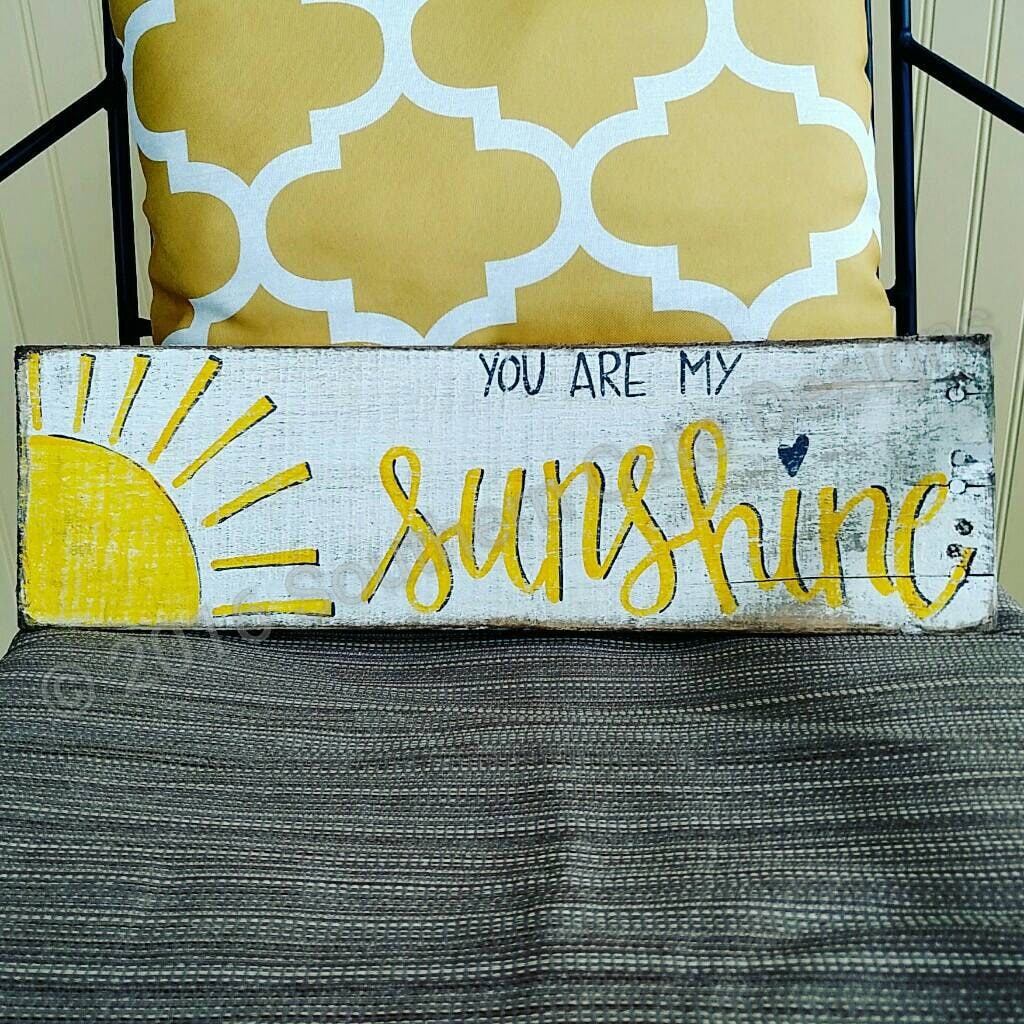 Hand Painted You Are My Sunshine Wood Sign - Nursery Decor - Etsy