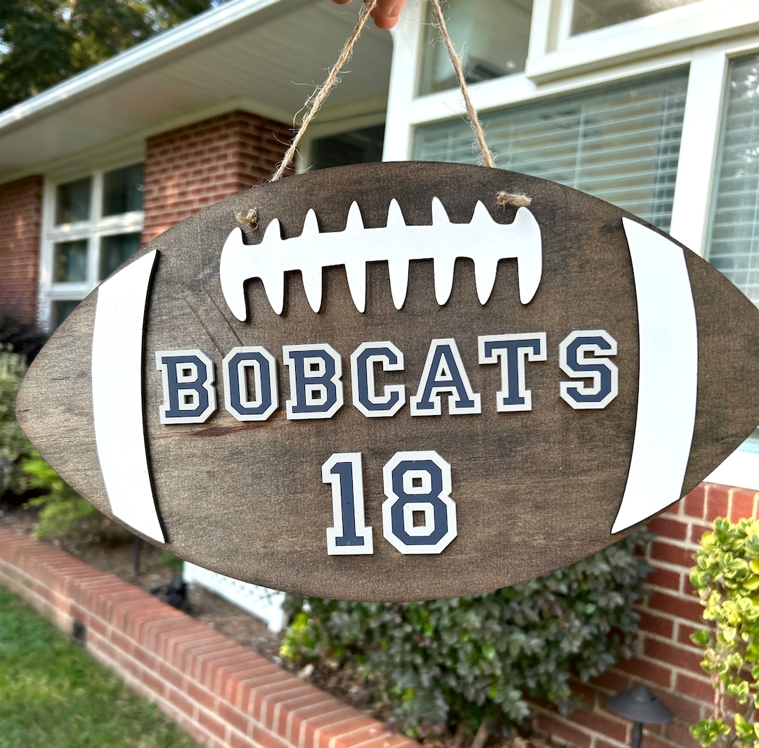 Football Wood Sign, High School Football, Personalized Football, Player