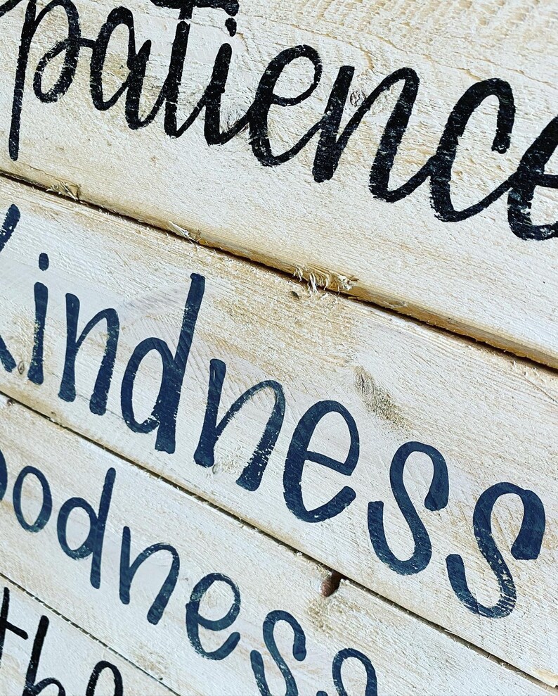 Fruits of the Spirit Sign Wood Signs Sayings Wood Signs Etsy UK