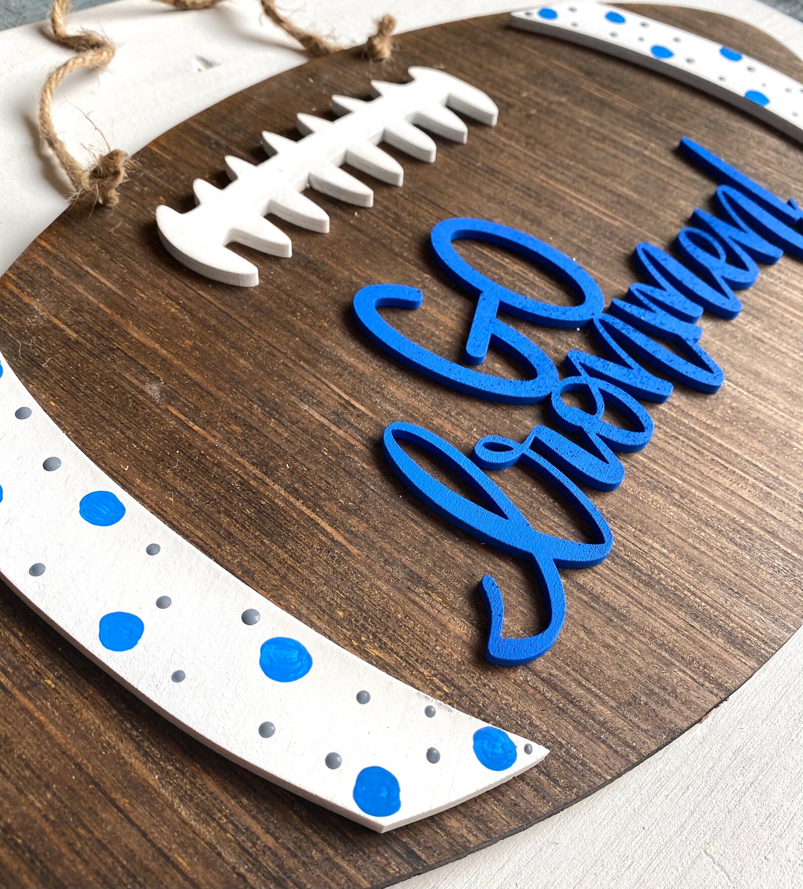 Football Door Hanger Football Team Door Sign High School Etsy